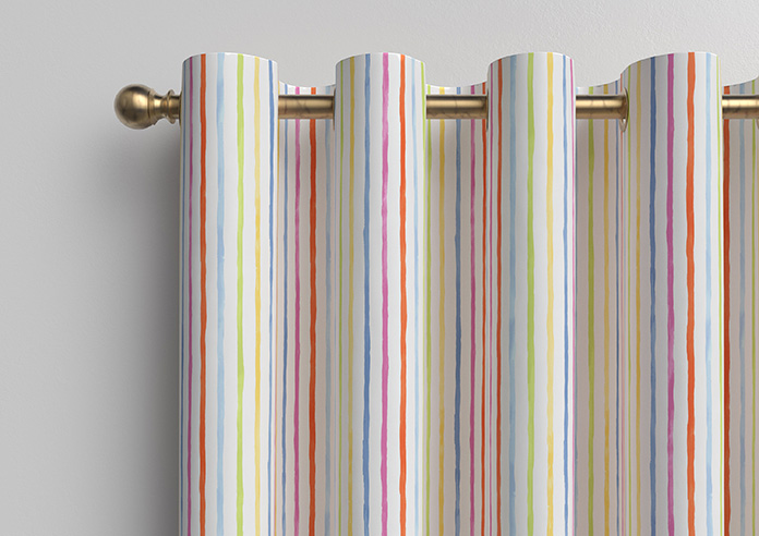 Vintage Stripe, Rainbow - Made to Measure Curtains - Image 12